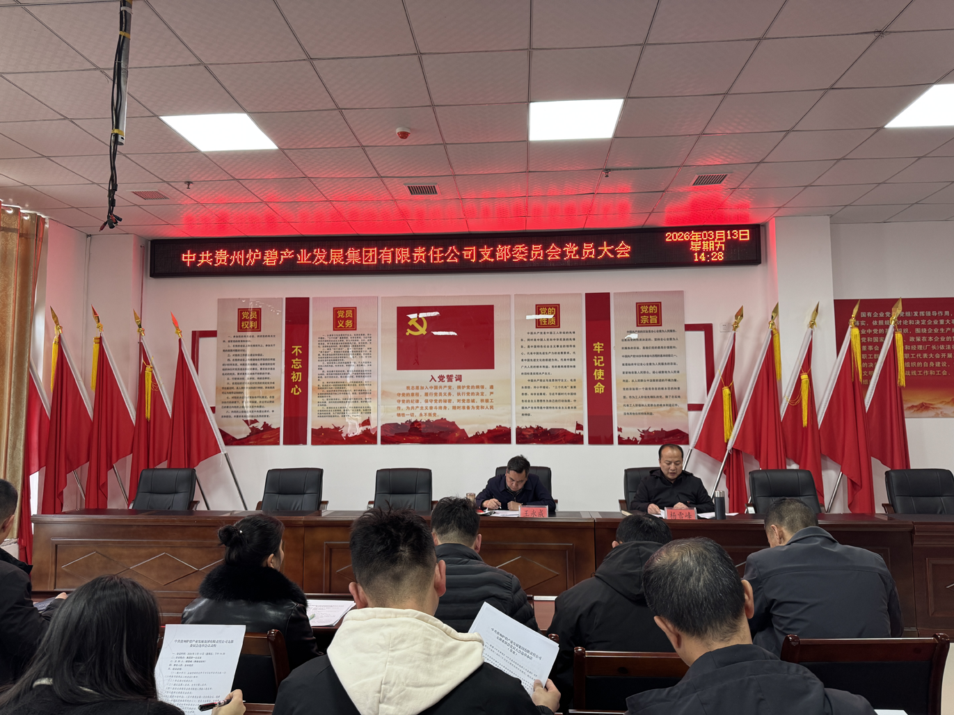 党旗领航启新程 凝心聚力促发展 ——炉碧产业发展集团党支部选举大会 圆满召开